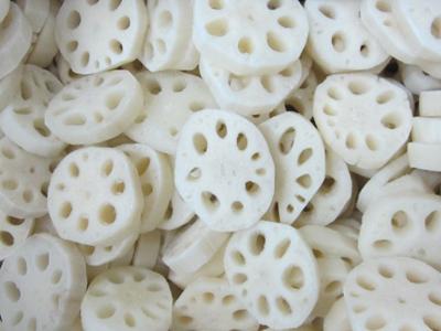 Frozen lotus root slices